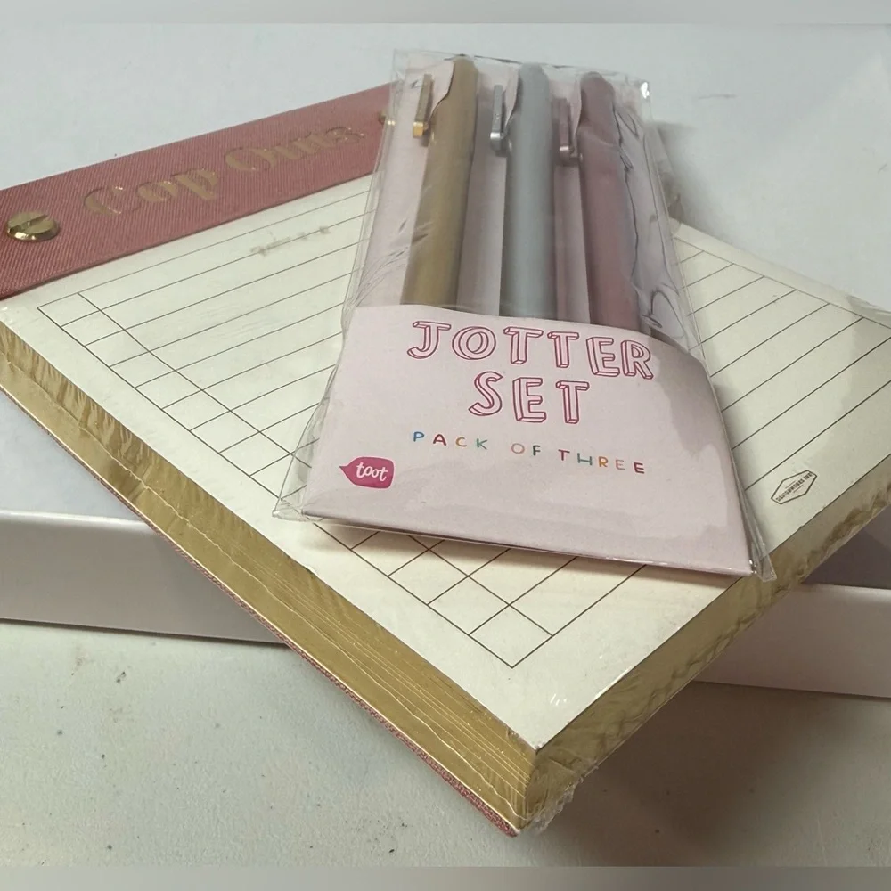 ban.do Jotter Pen Set + “Cop Outs” Notepad Bundle – New